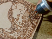 Snowdeer (Kim Sulrok): Woodburning Art (Pyrography) by Snowdeer | 파이로그래피, 우드 버닝 아트, 공예