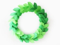 인테리어 소품 크리스마스 리스 종이접기로 쉽게 만들기!