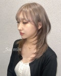 (Uni_d 수민) 중단발허쉬컷 허쉬펌 코토리베이지 홍대미용실 아데르 수민 | 중단발 허쉬컷 디자인펌 탈색 디자인염색 발레아쥬 on... 
