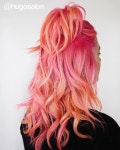 Orange and pink hair에 관한 상위 25개 이상의 Pinterest 아이디어 | 염색 머리스타일, 헤어 컬러링 및 가을 헤어 트렌드