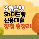 수협은행 Sh더드림신용대출 직장인추천대출 장점 알아보기