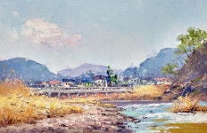 # 야외스케치 ~ 옥화리 /2024.1.31 / Plein Air Oil Painting... 야외스케치 ~ 옥화리  /2024.1.31 / Plein Air Oil Painting    #YouTube... 