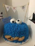 Cookie Monster... chocolate cake | Cake, Monster cookies, Chocolate cake