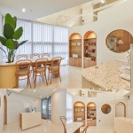 화이트&우드톤의 깔끔한 8평 애견 수제간식 샵 인테리어