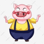 핑크색 돼지 귀여운 일러스트, 돼지 클립 아트, 만화 돼지, 만화 손으로 그린 돼지 PNG 일러스트 및 PSD 이미지 무료 다운로드 - Pngtree