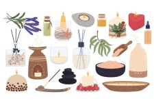Aromatherapy and spa elements | 아로마테라피