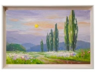 #야외스케치 ~ #미루나무 풍경/ 2023 .6.24 /Plein Air Oil Painting #YouTube@shin-jaeheung (신재흥) #음성군 #풍경화... 