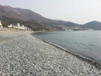 거제시 흑진주 몽돌해수욕장