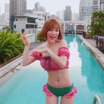 룰루랄라~춤추는 워터멜론프린세스🍉😘💕 태국에서 신난 태리태리~😍 #츄 #사랑해츄 #츄메이드 #비키니 #츄인방콕