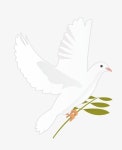 벡터 백, 평화의 비둘기, 나뭇잎 일러스트 PNG, 벡터 평화의 비둘기 이미지 벡터, PSD 파일 - Pngtree