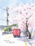 또 하나의 계절이 가고 있다. #여행드로잉 #유니의여행드로잉 #busan #여행드로잉수업