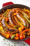 Sausage and Peppers Recipe - This sausage and peppers recipe is an Italian-American classic, with s… | Italian sausage recipes... 