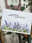 수채화캘리그라피 솔잎글씨