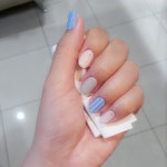 #스트라이프 #스톤 #여름 #네일