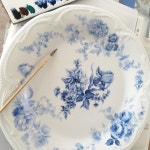 Pin page 2차 페인팅  #포슬린페인팅 #울산포슬린 #포슬린수업 #porcelainpainting #handpainted #artwork #porcelain #plate... 