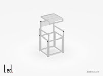 Pin page Led.발광다이오드 / S036easyArmChair[2024] 440x440x800 ​조립이 쉬운 알루미늄 팔걸이 의자. 판매시 완제품은 포장이 커지고 키트는... 