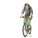 자전거로 경북 영해를 탐사중