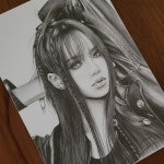 팝아트.팝아트초상화.초크아트.색연필화.캐리커쳐 on Instagram: “[ 연필스케치 ] 블랙핑크 리사그리기 서울 은평구 응암동입니다 톡... 