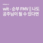 wit - 순부 FMV || 나도 공주님이 될 수 있다면 - 2020