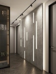 라인조명을 활용한 벽체디자인