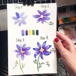 Pin by 경희 고 on 그림 | Watercolor flowers tutorial, Painting crafts, Watercolor painting techniques