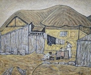 <직접그린그림> 우물가-박수근