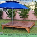 251000원 ㆍ 동원퍼니처 튼튼 야외 등받이 평상 원목 마루 정원 농막 파라솔 조립식 평상만들기 야외테이블, 튼튼평상, 소형(1320mm), 월넛색... 