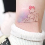 레터링타투 on Instagram: “(밤하늘을 바라보는 키키와 지지) 원래 밤하늘 부분은 손님의 연한 몽고반점이 있었습니다!... 