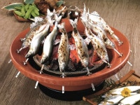 【楽天市場】【12/15は全品ポイント5倍！】キンカ 串焼きコンロ ろばた 大 串付き 日本製 串焼きろばた BBQ バーベキュー 炭火 コンロ キャンプ... 