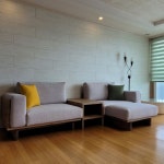 봄소와 [참이] 3.5인용 아쿠아클린 패브릭 원목소파