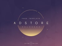 감성적 우주 별빛 파워포인트 템플릿. 보라색, 노란색 톤 아름다운 밤하늘 PPT 디자인, Starlight - Feel the Light