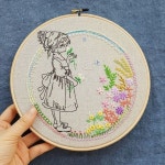#프랑스자수 액자  중급 스티치반 수업용  #일러스트자수 와 #꽃자수 를 함께 담았네요,  #취미반 #정규반 #원데이클래스 신청 하세요... 