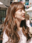 [앞머리) 라운드뱅 테일 (렉스/모스트원사)]-Mobile | 헤어스타일, 앞머리, 히피펌