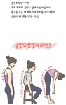 허리통증(골반후방경사) 고치는 그림일기