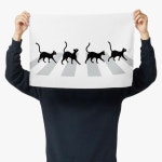 devilish cat ccamssi Abbey Road, black cat illustration, walking cat, 마성의고양이 깜씨냥 애비로드, 검은고양이, 냥이일러스트... 