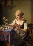From: Gallery Art New York  By Hans Hamza | 그림, 여성, 모자