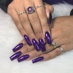 릴리 네일즈(Lily nail's) | Pin von 김병일 auf Acrylic nails | Quadratische acrylnägel, Lila acrylnägel, Nageldesign lila