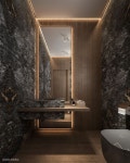 욕실인테리어누수타일도장옥상방수배관집수리각종하자보수 | DARK BATHROOM DARK BATHROOM on Behance | 욕실, 화장실, 옥상