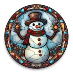 2023 Christmas Faux Stained-Glass Wreath Signs에 있는 DIY Crafts With Friends님의 핀 | 눈사람 패턴, 크리스마스 화환, 눈사람
