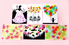 습자지 미술 놀이