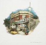 한국 구멍가게를 20년간 그리다.. BBC가 반한 이미경 작품 15선 | 수채화 건축, 한국의 미술, 그림