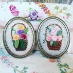 수강생작품~  #자수브로치#embroidery#입체자수 #자수소품#프랑스자수#야생화자수#대구프랑스자수#대구야생화자수#취미자수#달콤한작업실... 