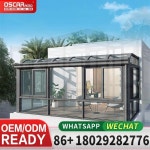 알루미늄 겨울용 솔라리움 유리 인클로저 (파티오 발코니 정원 선룸용)