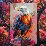 Temu｜1개 생동감 넘치는 독수리 아트 메탈 틴 사인 - 바, 주방, 농장, 정원 및 파티 장식에 완벽함 Temu｜1개 생동감 넘치는 독수리 아트 메탈... 