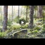 Pin page NAMIL ART/남일 수채화/강남,서초 취미수채화 on Instagram: #shorts Without Sketch Landscape Watercolor - Deep... 