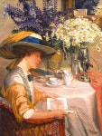 Robert Emil Stübner (German, 1874-1931) - A Summer Afternoon. #reading #books | 책 그림, 그림, 예쁜 그림