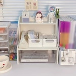 1pc, Desktop Shelf, Student Dormitory Desk Storage Rack, Office... escrito… - 2024 | 공부 방 장식, 책상 정리함, 작은 선반