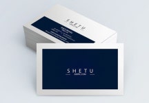 푸른 미니멀리즘 명함 | Minimalist business cards, Business card design, Cards