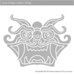 한국의 용 문양 패턴디자인. 한국 전통문양 패턴 디자인 시리즈. (BPTD010024) Korea Dragon Pattern Design. Korean... 