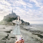 #일러스트트래블 시작은 미약하나 끝은 창대하리라 . - 가는 길은 힘들었지만 다녀오길 잘한 #몽생미셸 . 여행 은 언제나 좋다... 